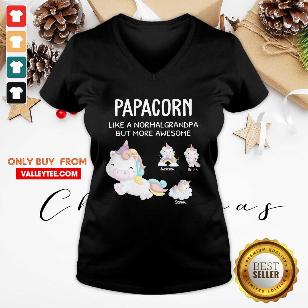 Unicorn Papacorn Like A Normal Grandpa But More Awesome Shirt - Image 3