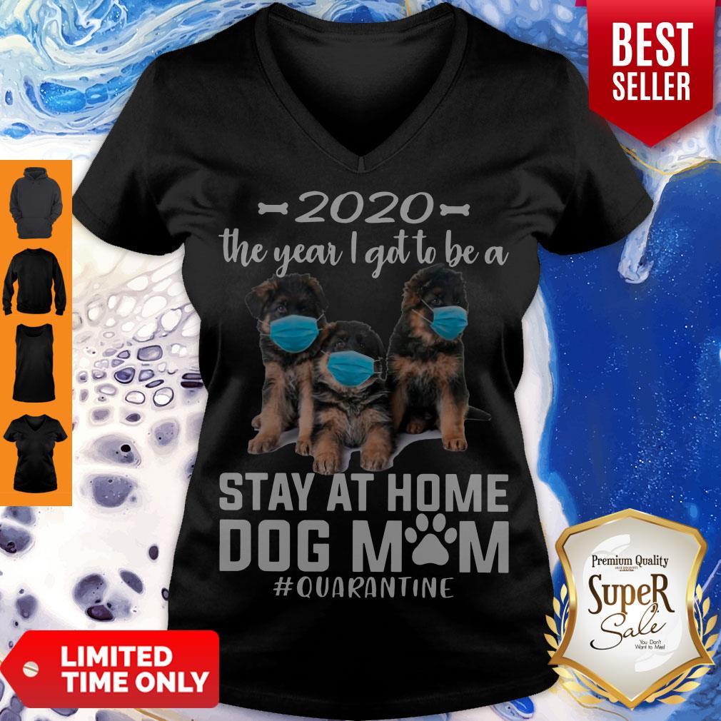 Top 2020 The Year I Got To Be A Stay At Home Companion Dog Mom Quarantine Shirt - Image 5
