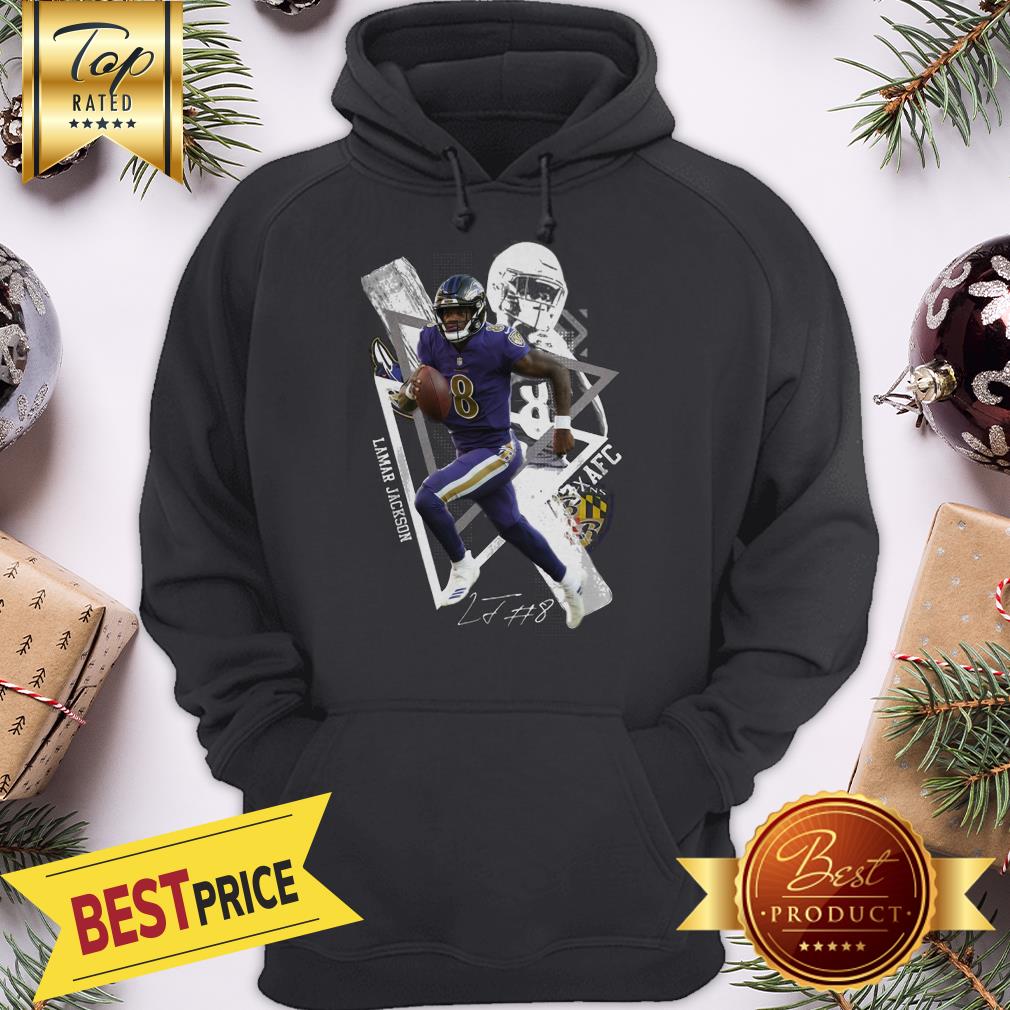 Official Lamar Jackson 8 AFC Signature Shirt - Image 5