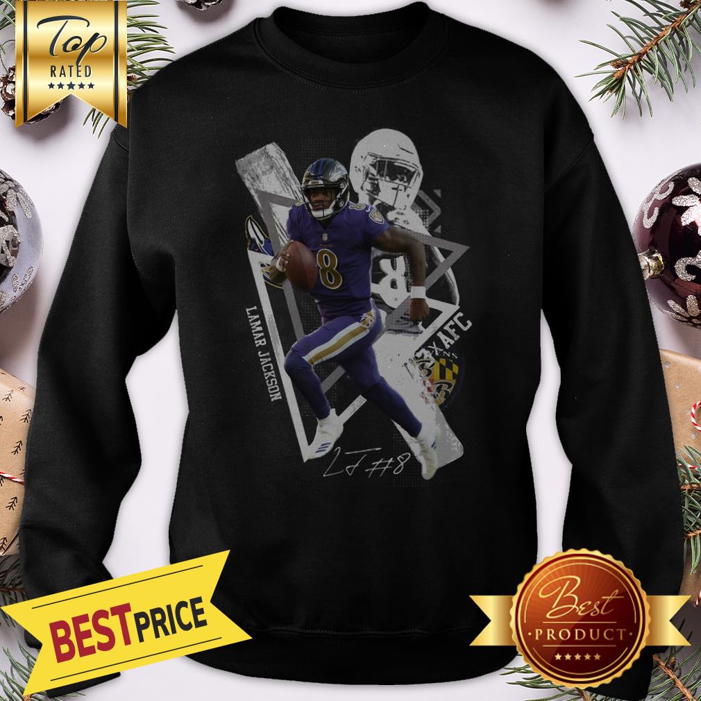 Official Lamar Jackson 8 AFC Signature Shirt - Image 4