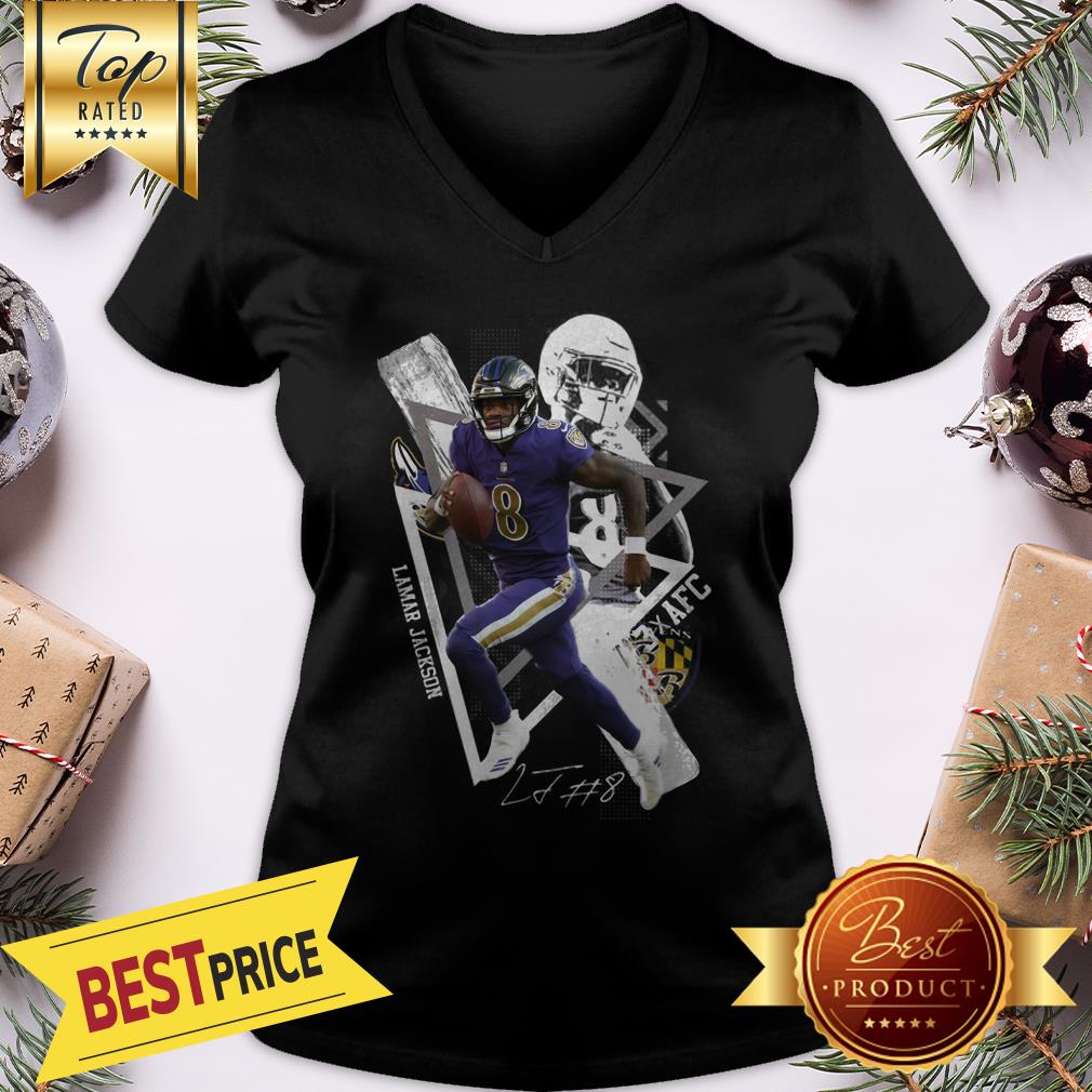 Official Lamar Jackson 8 AFC Signature Shirt - Image 2