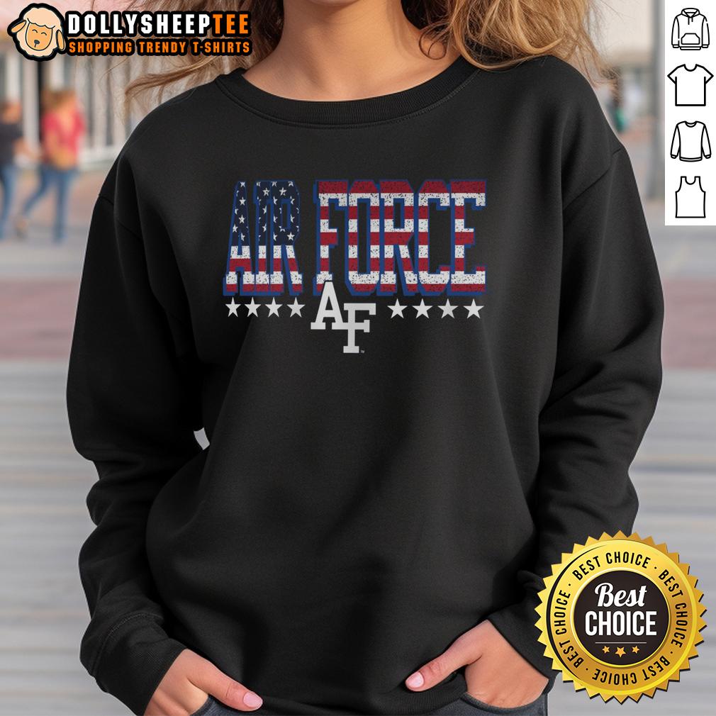 Good Air Force Falcons Tall Type Flag T-Shirt - Image 5