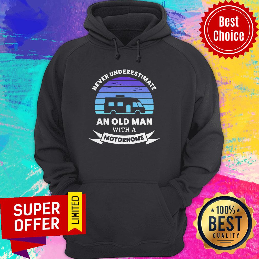 Funny Never Underestimate An Old Man With A Motorhome Shirt - Image 3