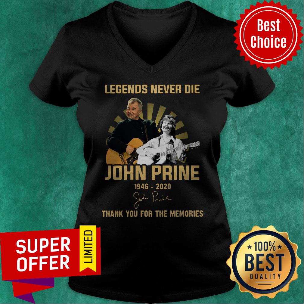 Legends Never Die John Prine 1946 2020 Signature Thank You For The Memories Shirt - Image 4