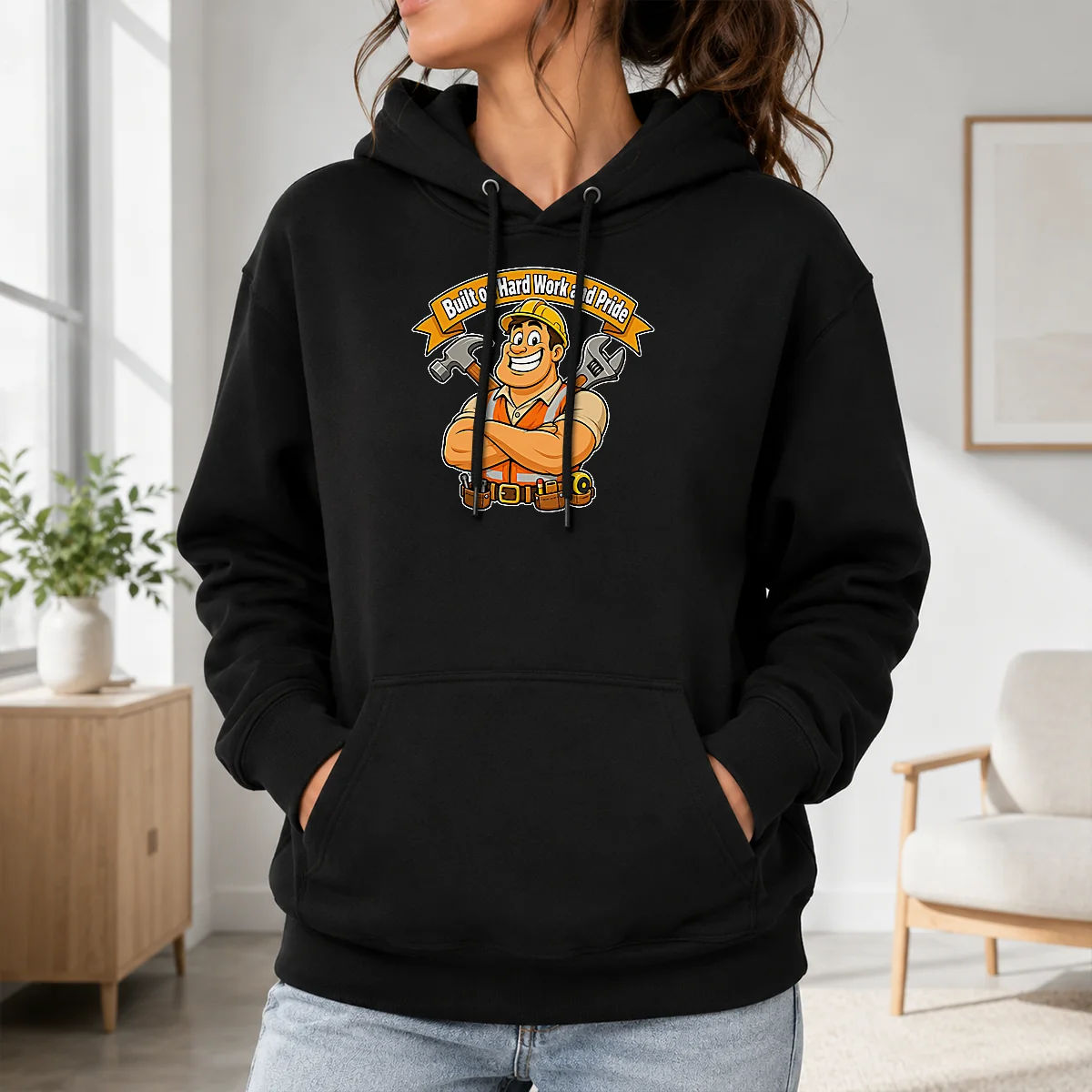 Pretty Labour Day Proud Worker Cartoon For Hardworking Heroes Shirt - Image 7
