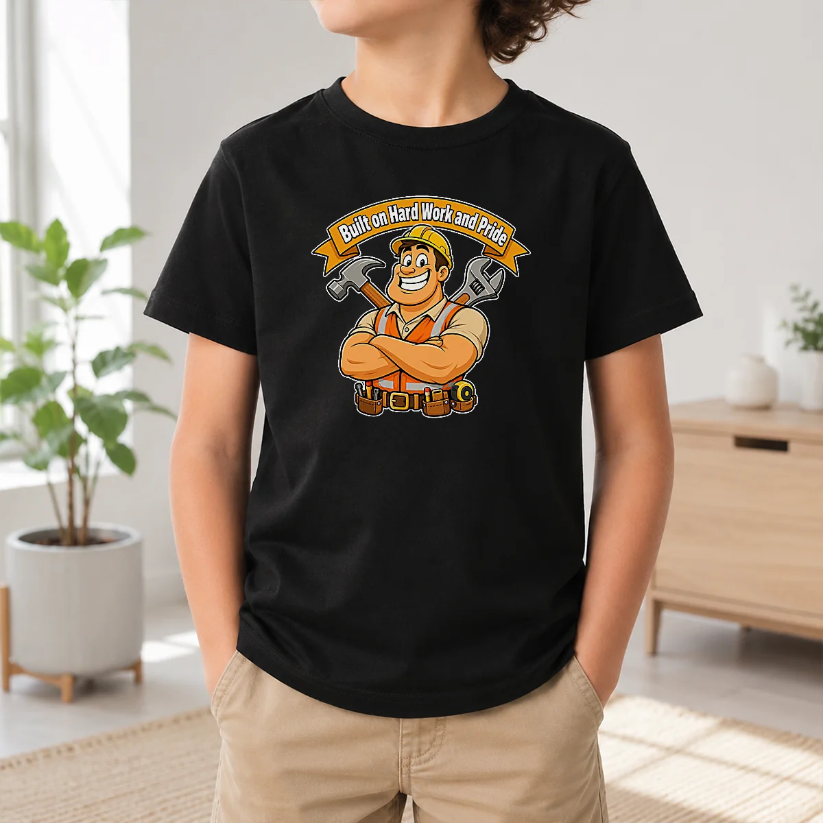 Pretty Labour Day Proud Worker Cartoon For Hardworking Heroes Shirt - Image 9