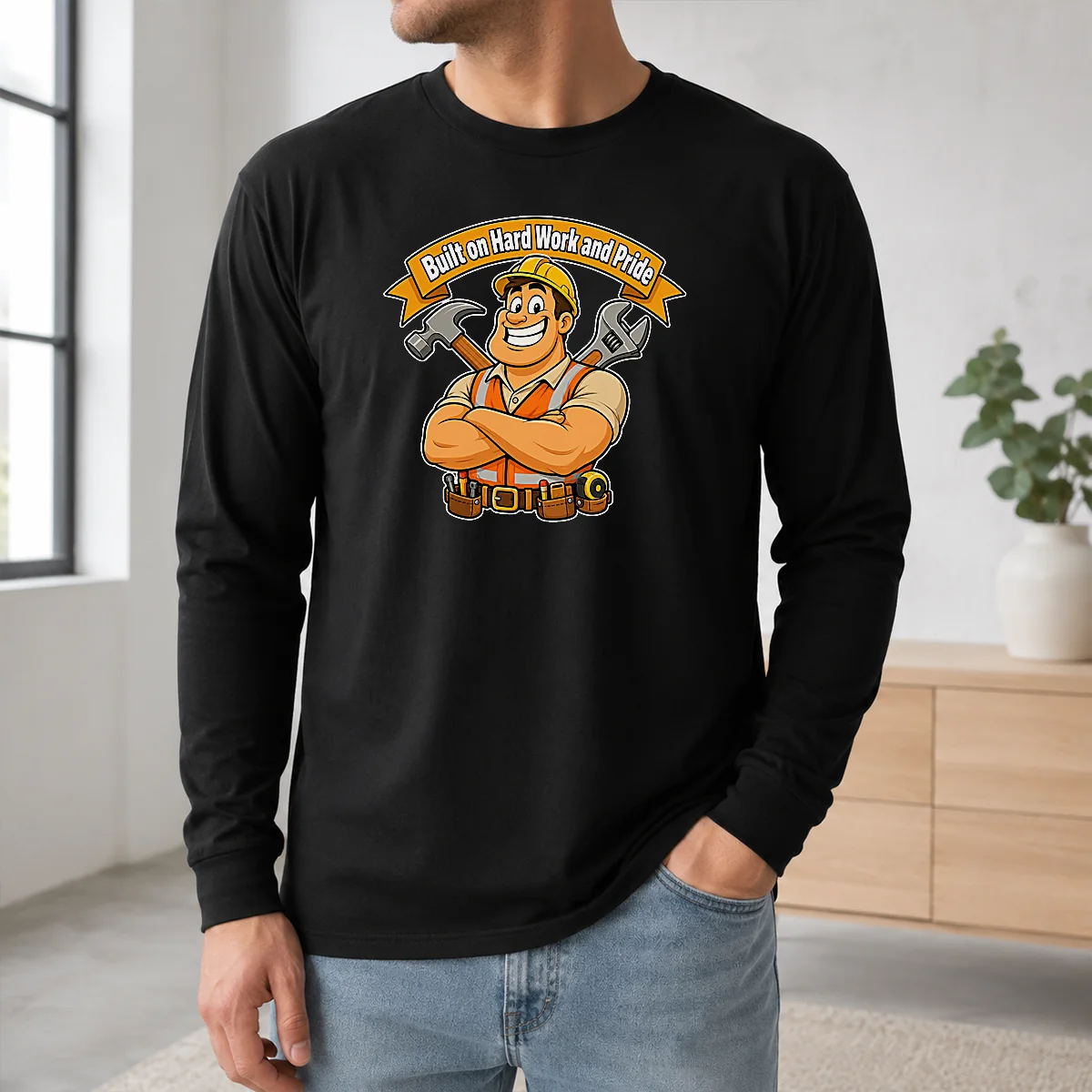 Pretty Labour Day Proud Worker Cartoon For Hardworking Heroes Shirt - Image 5