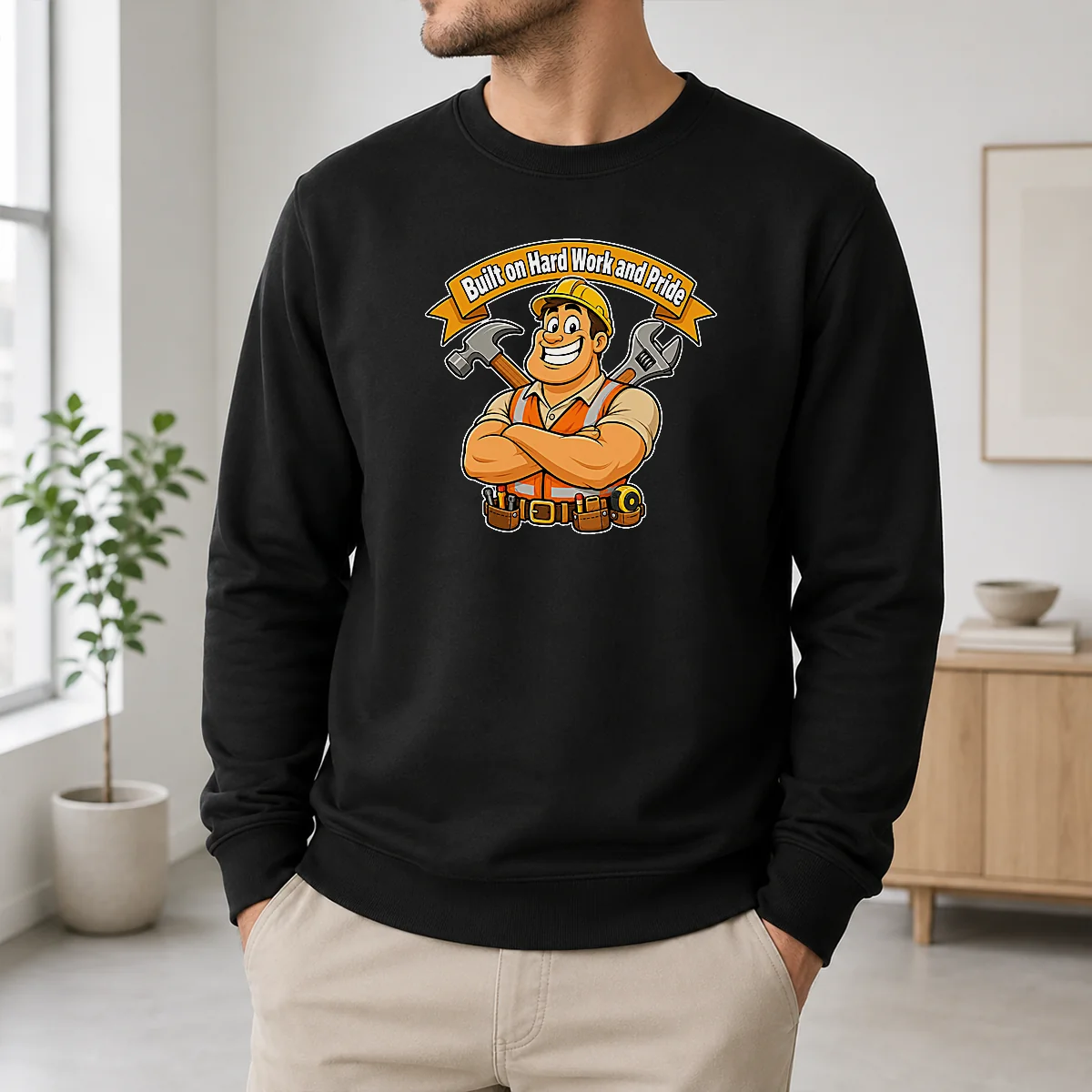 Pretty Labour Day Proud Worker Cartoon For Hardworking Heroes Shirt - Image 6