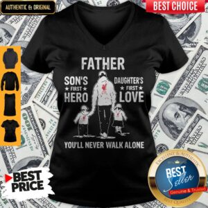 Alternative view of LFC Father Son's First Hero Daughters First Love You'll Never Walk Alone Shirt