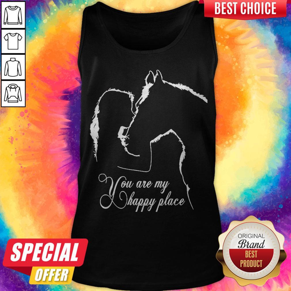 Girl Kiss Horse You Are My Happy Place Shirt - Image 4