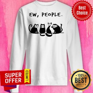 Alternative view of Funny Mask Black Cat Ew People Shirt