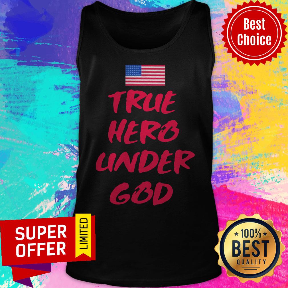 Official True Hero Under God American Flag Shirt - Image 4