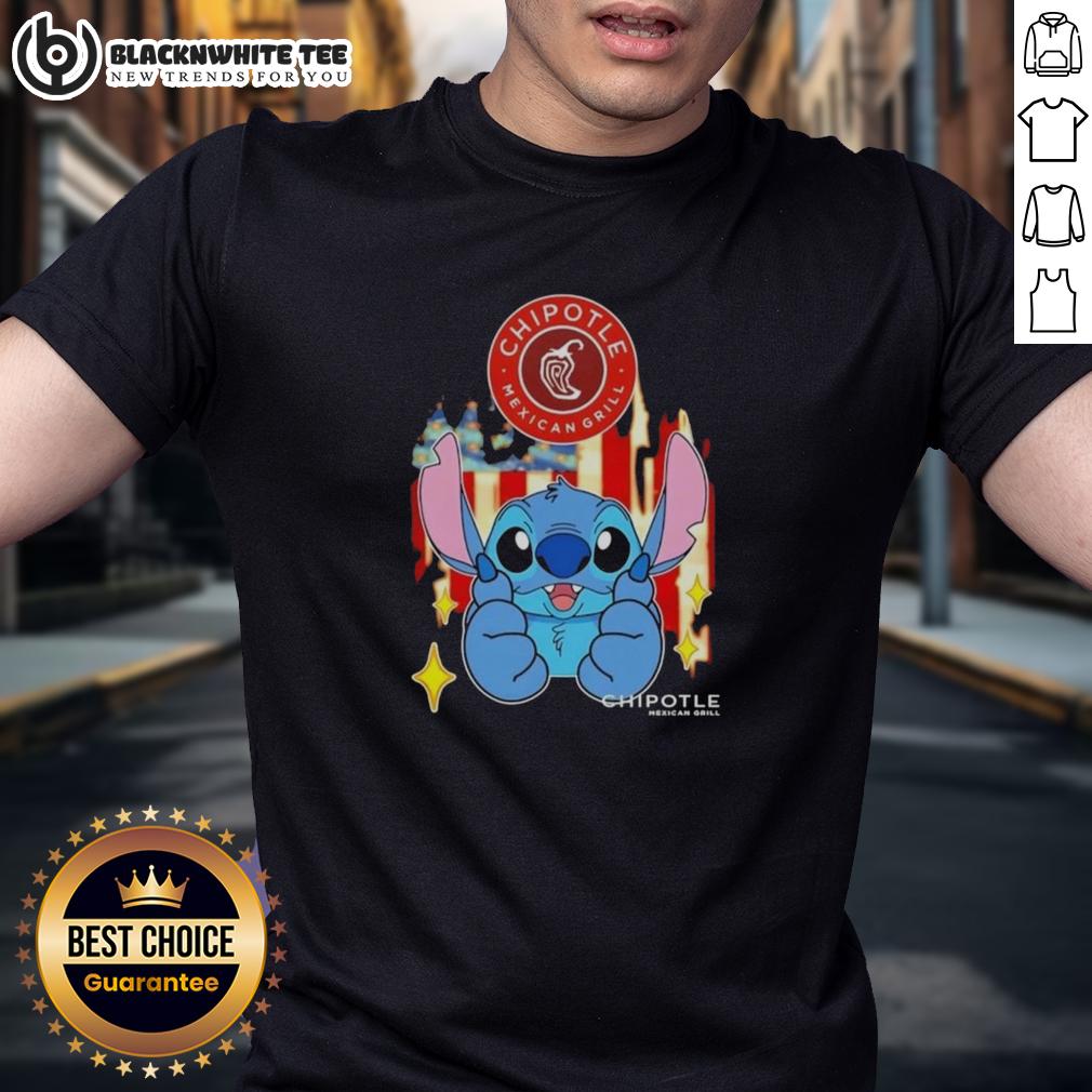 Pretty Stitch Like Chipotle Mexican Grill USA Flag T-Shirt