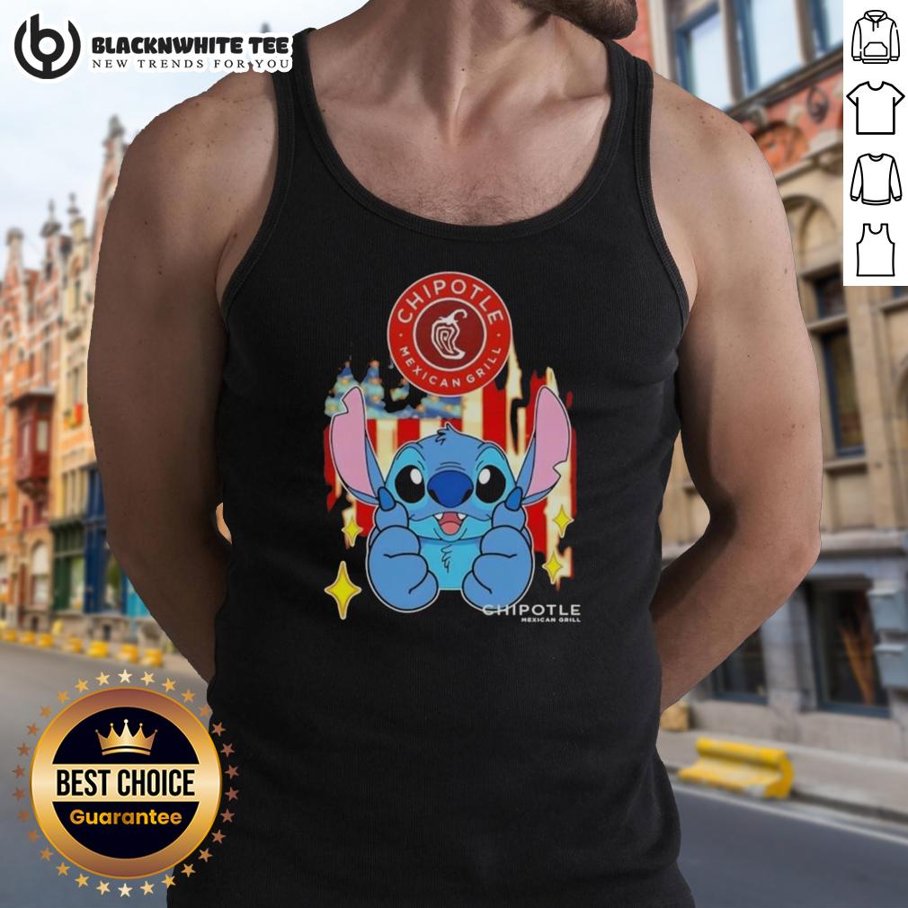 Pretty Stitch Like Chipotle Mexican Grill USA Flag T-Shirt - Image 4