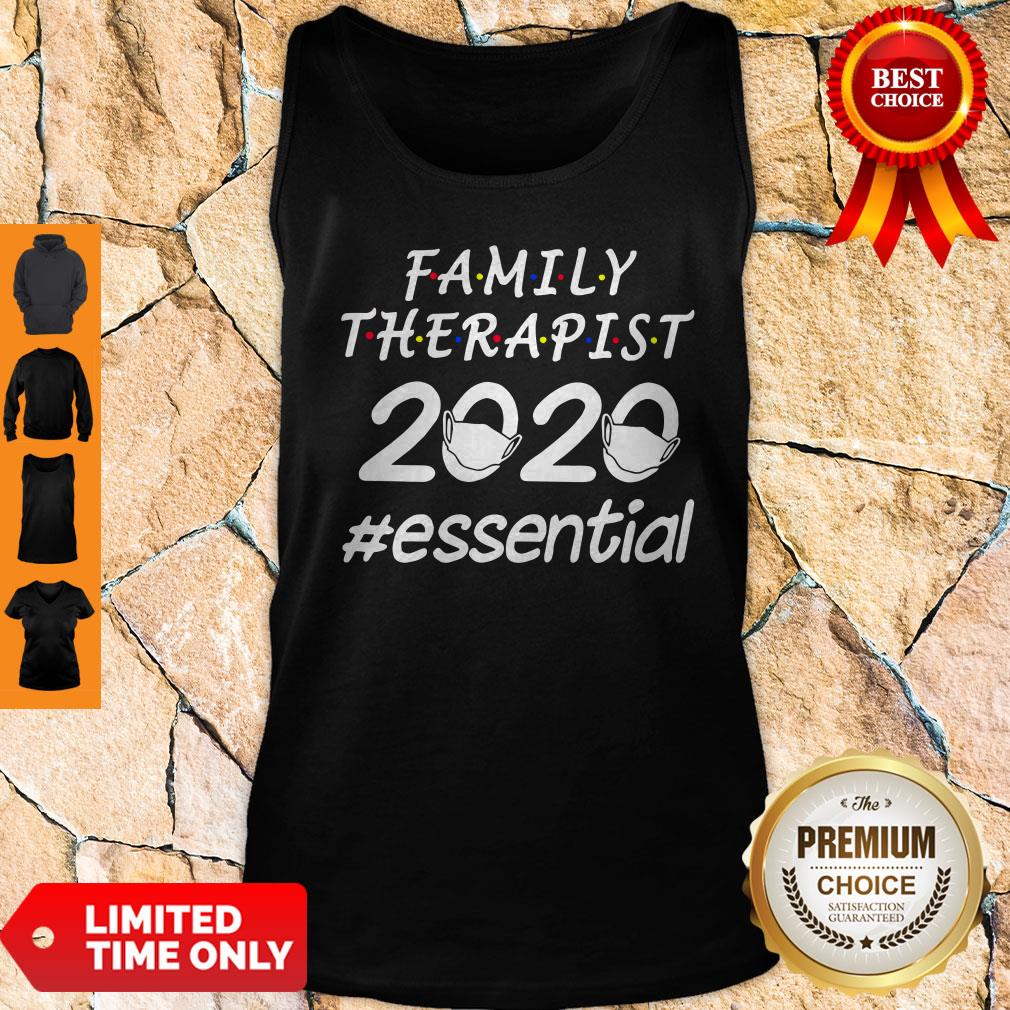 Nice Family Therapist 2020 Mask Essential Shirt - Image 2