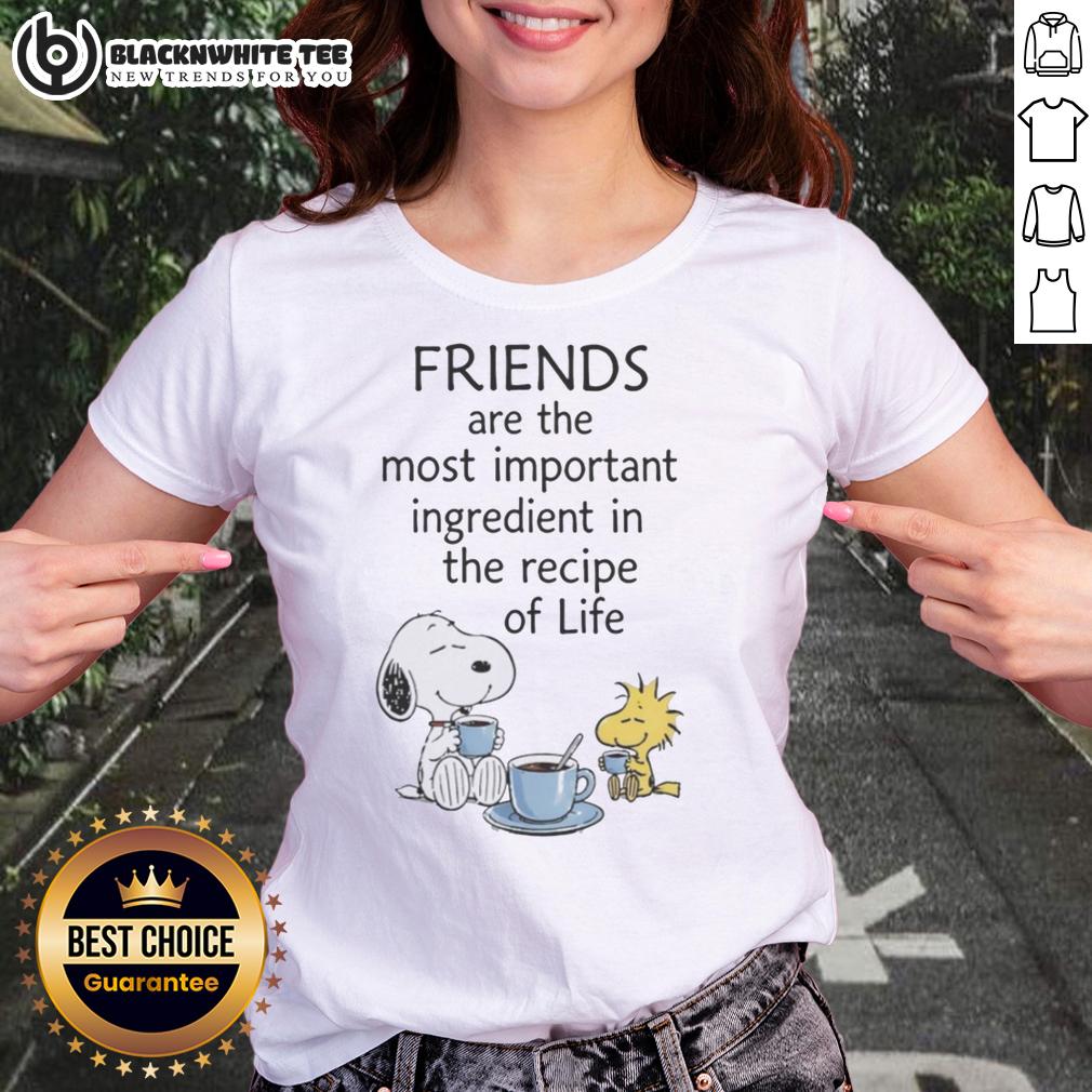 Top Snoopy Friends Are The Most Important Ingredient In The Recipe Of Life T-Shirt - Image 3