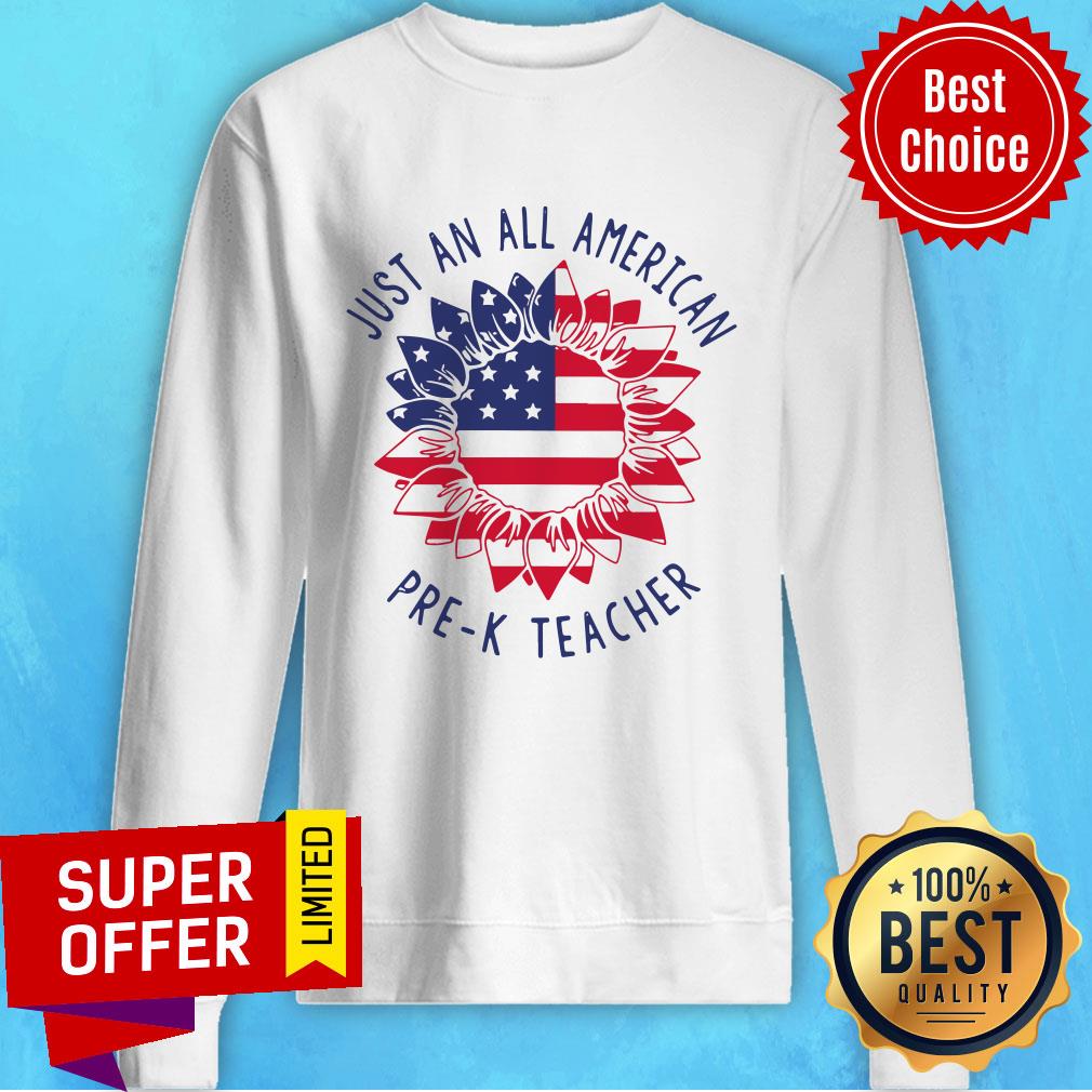 Official Pre-K Teacher Just An All American Shirt - Image 2