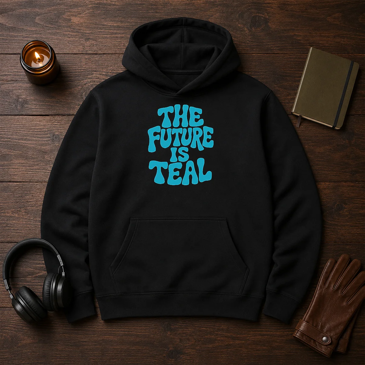Pretty The Future Is Teal Shirt - Image 5