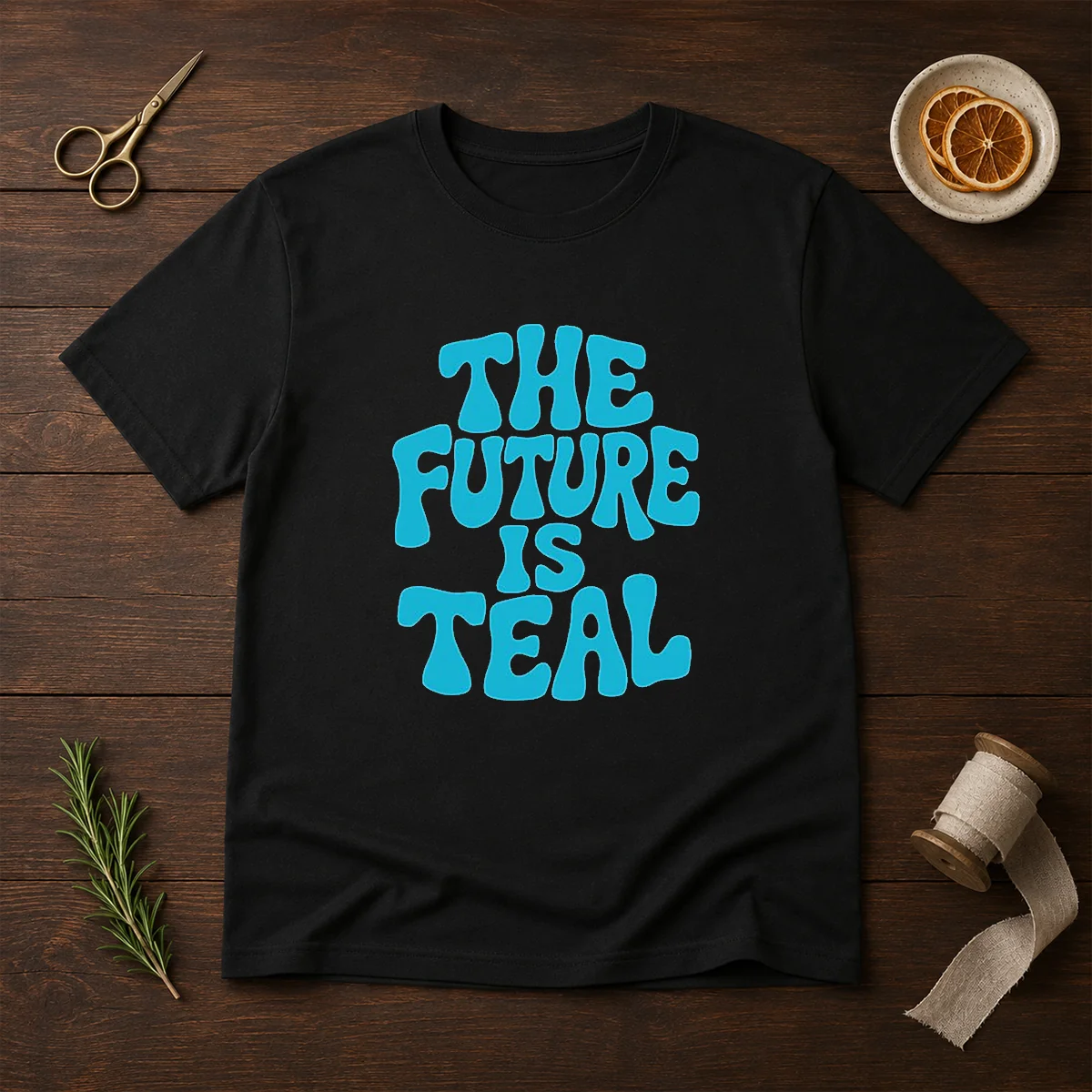 Pretty The Future Is Teal Shirt