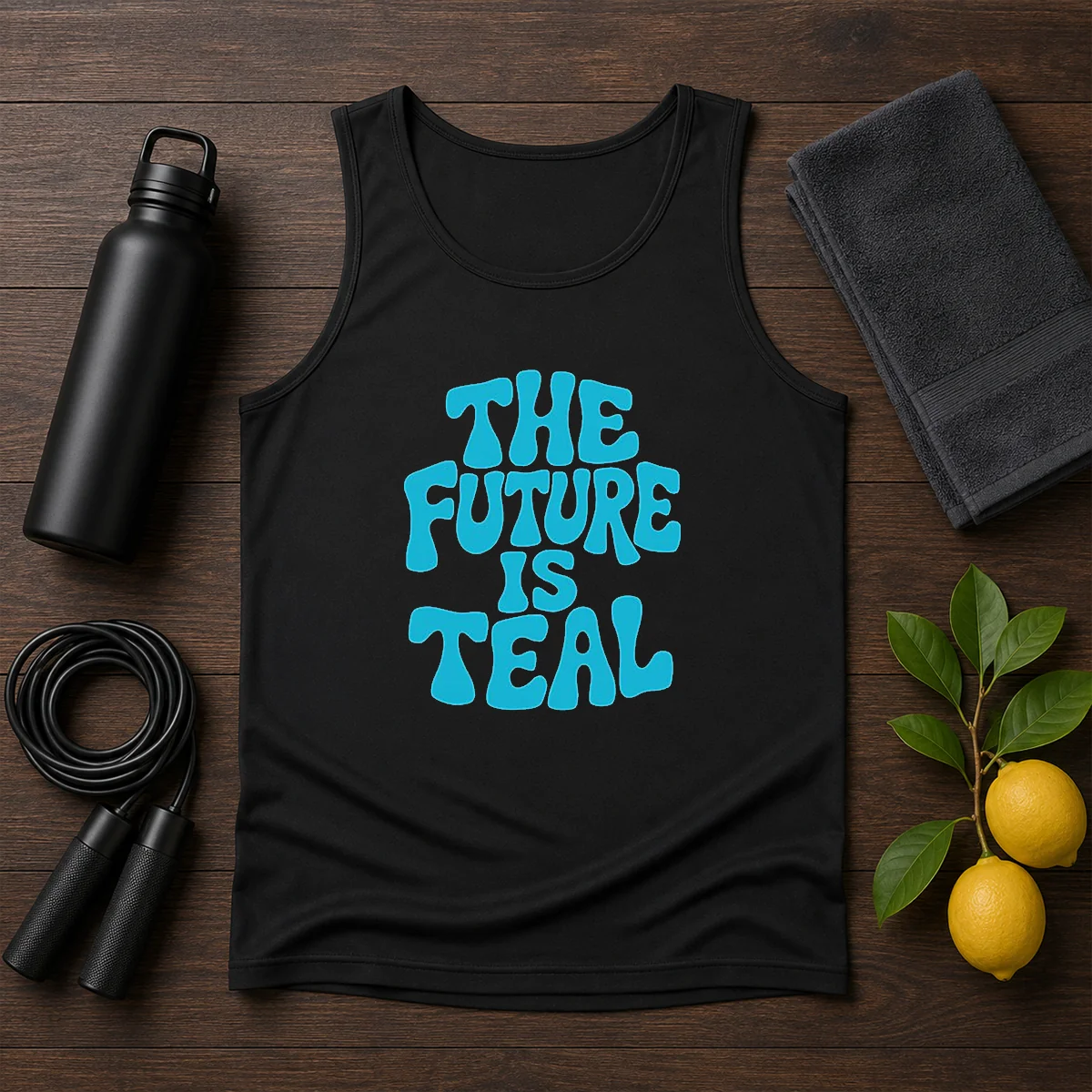Pretty The Future Is Teal Shirt - Image 3