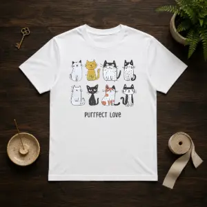 Funny Purrfect Love Cat 2026 Shirt