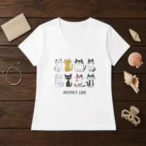 Alternative view of Funny Purrfect Love Cat 2026 Shirt