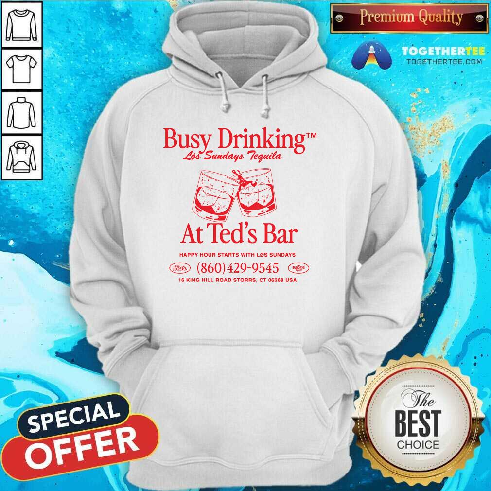 Original Ted's x Los Sundays Busy Drinking At Ted's Bar T-Shirt - Image 2