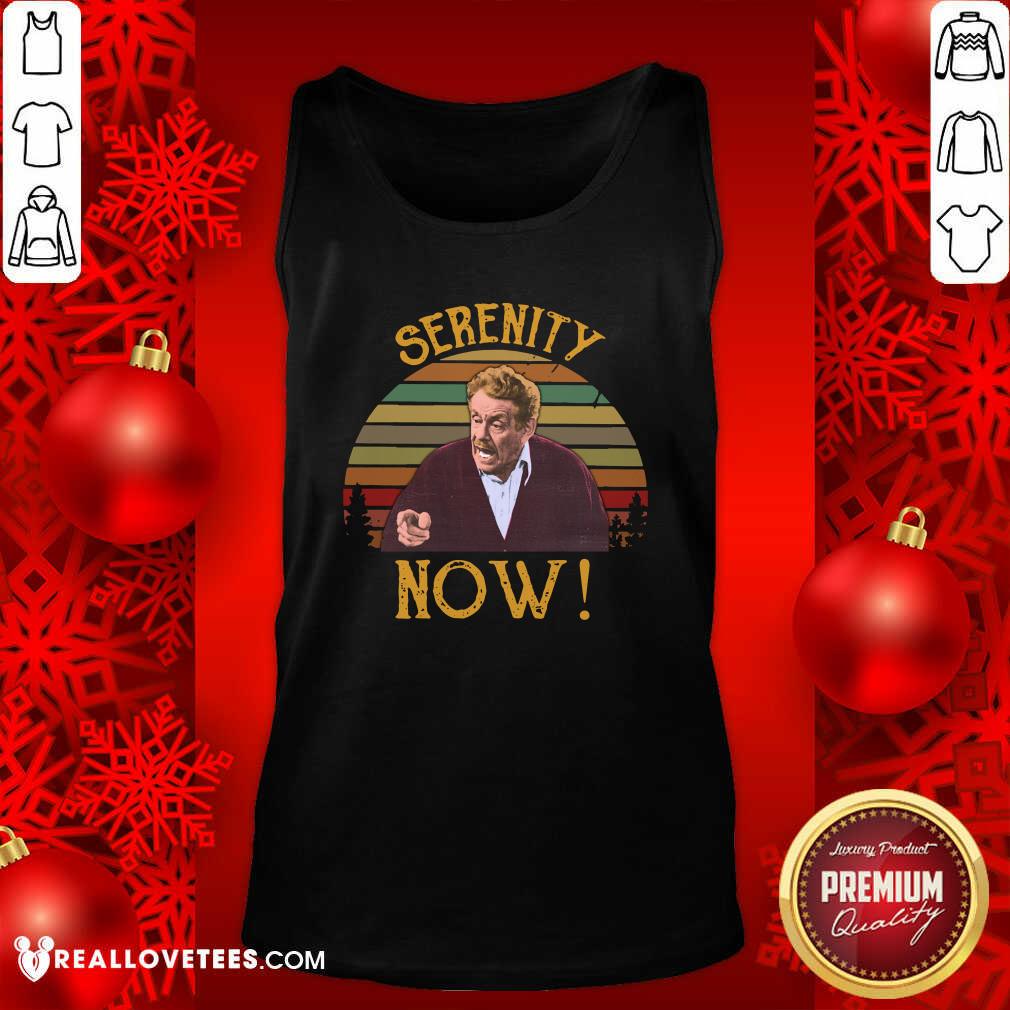 Lovely Jerry Stiller Serenity Now Vintage Sunset Shirt - Image 3