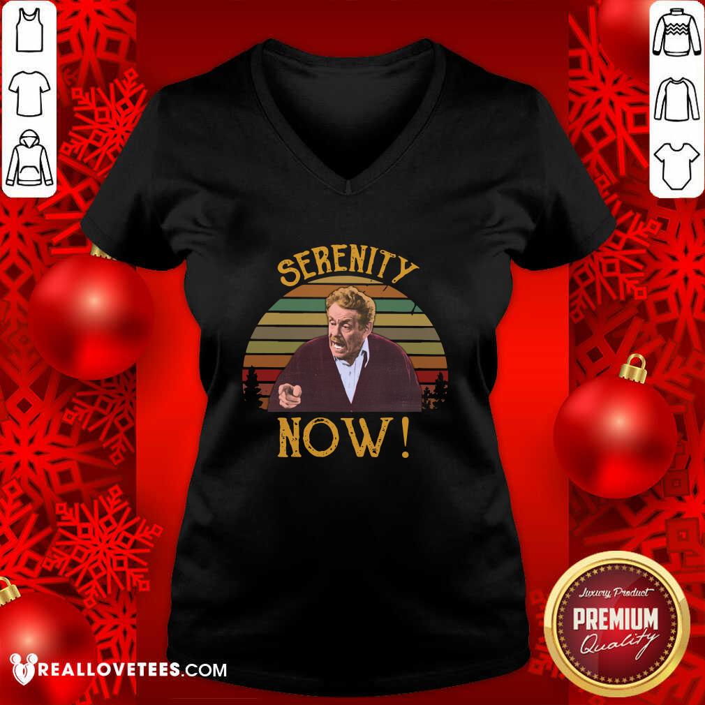 Lovely Jerry Stiller Serenity Now Vintage Sunset Shirt - Image 2