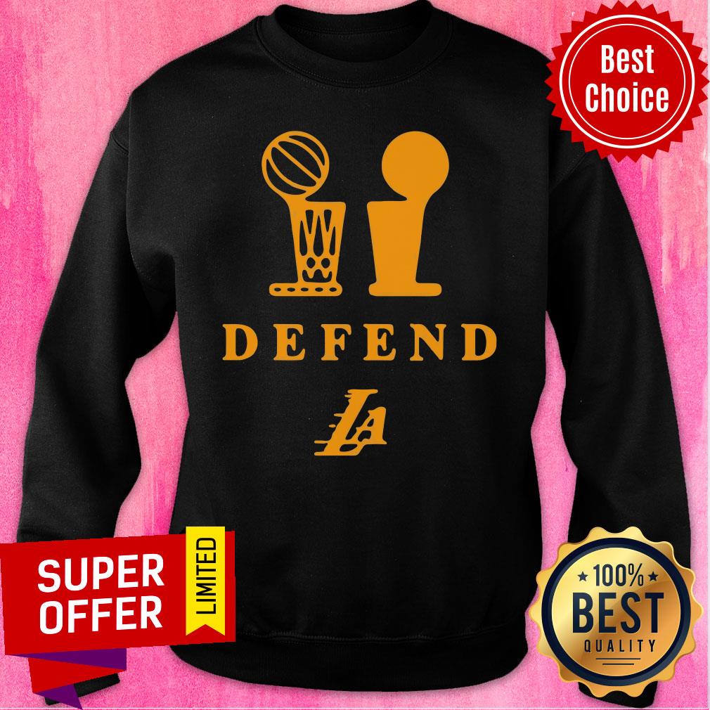 Top Lebron Lakers Trophy Defend Shirt - Image 4