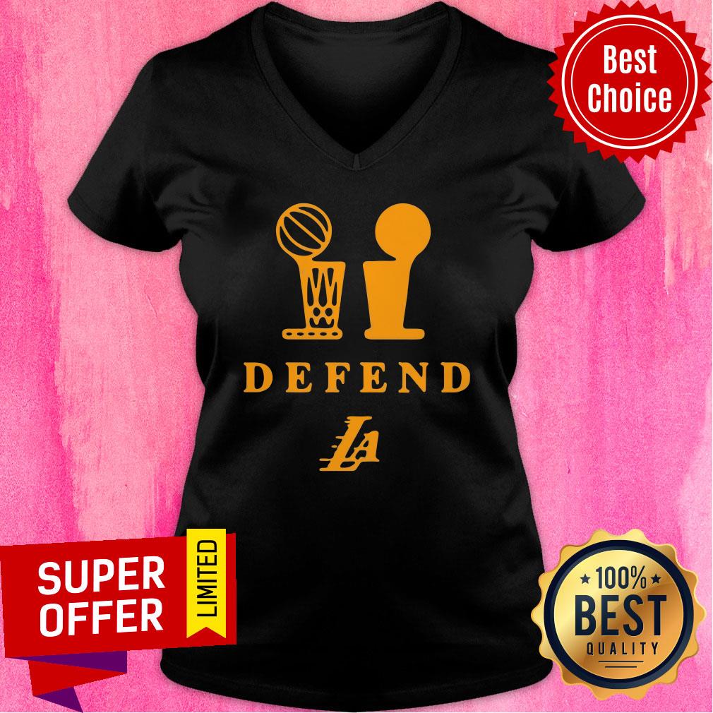 Top Lebron Lakers Trophy Defend Shirt - Image 5