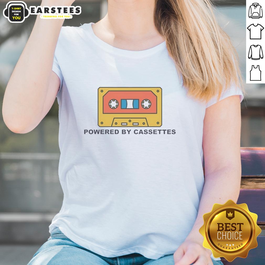 Nice Powered By Cassettes T-Shirt - Image 3