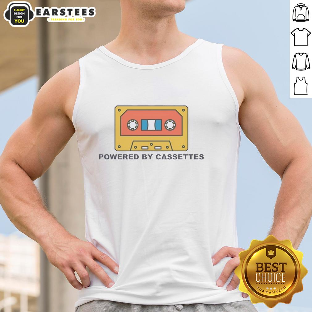 Nice Powered By Cassettes T-Shirt - Image 4