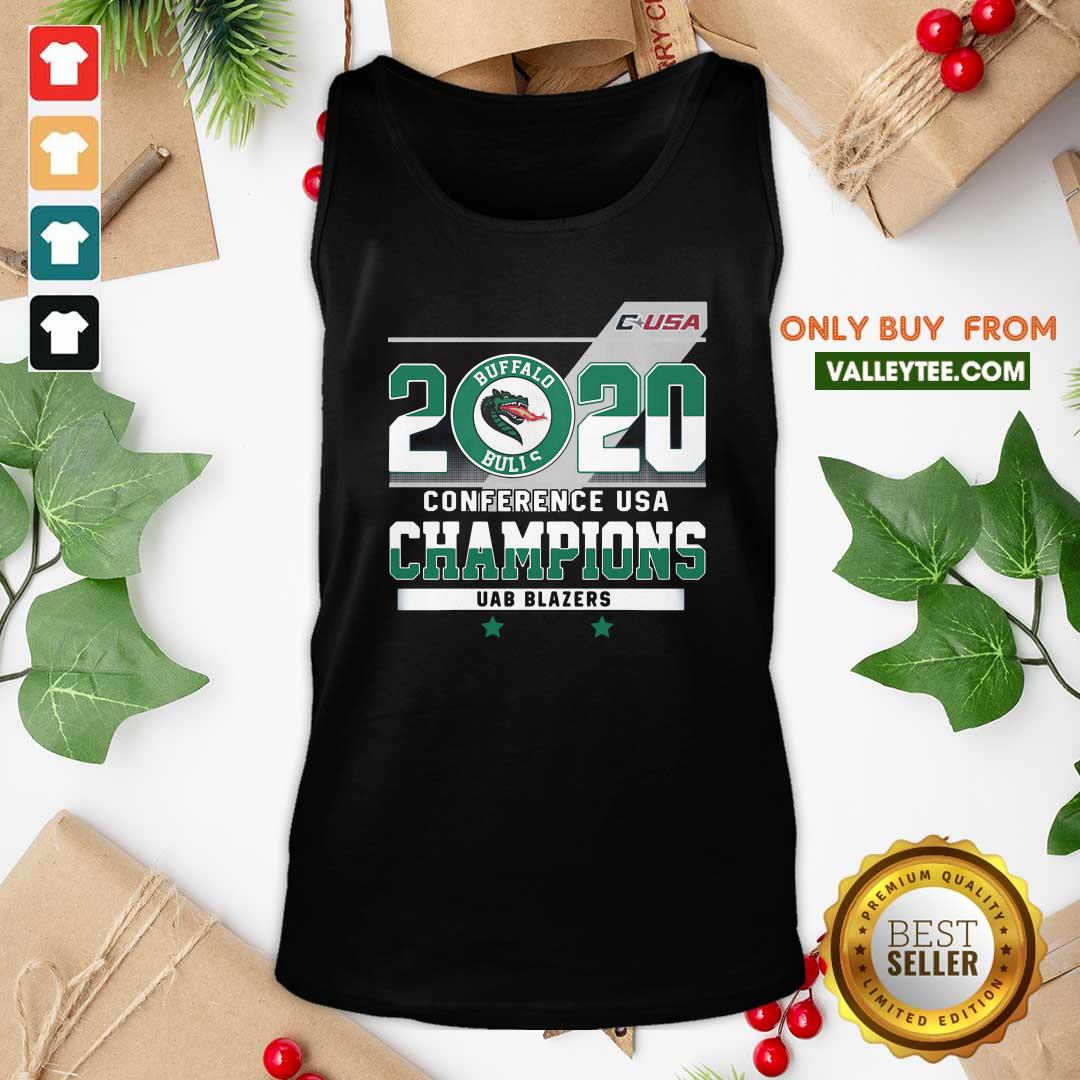 Nice C USA 2020 Buffalo Bulls Conference USA Champions UAB Blazers Shirt - Image 5