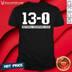 Official 13-0 Alabama National Champions 2021 Shirt