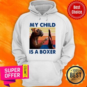 Alternative view of Official My Child Is A Boxer Dog Vintage Shirt