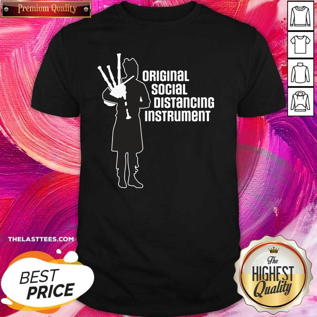 Top Social Distancing Instrument Scottish Bagpipe Shirt