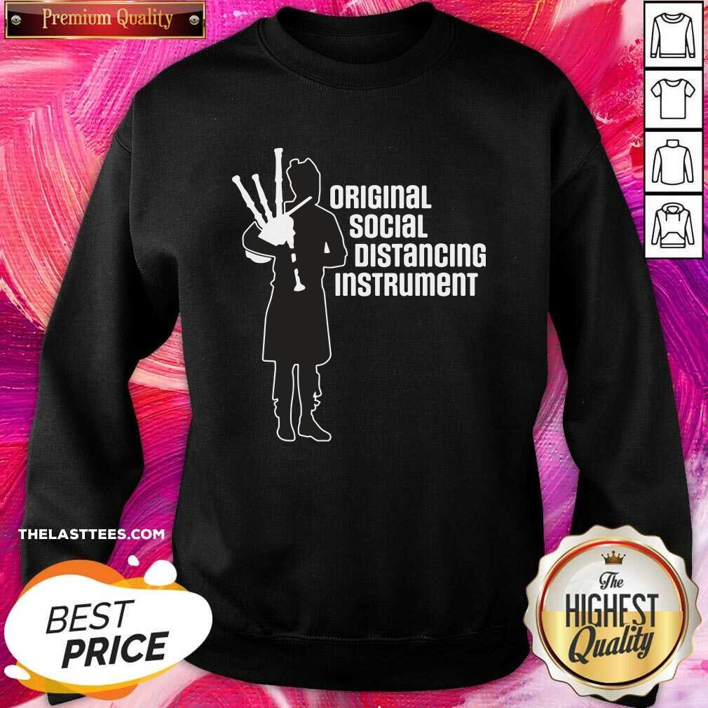 Top Social Distancing Instrument Scottish Bagpipe Shirt - Image 4