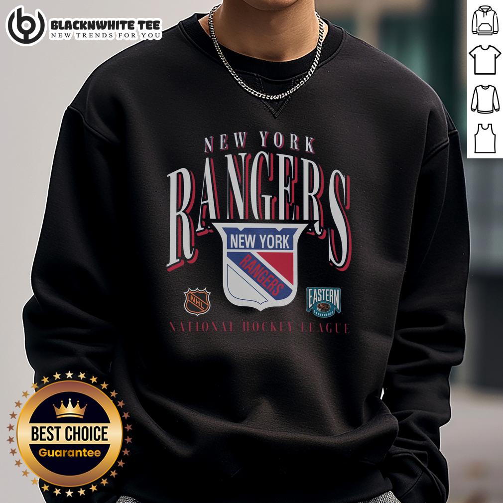Top New York Rangers Vintage Crease T-Shirt - Image 5