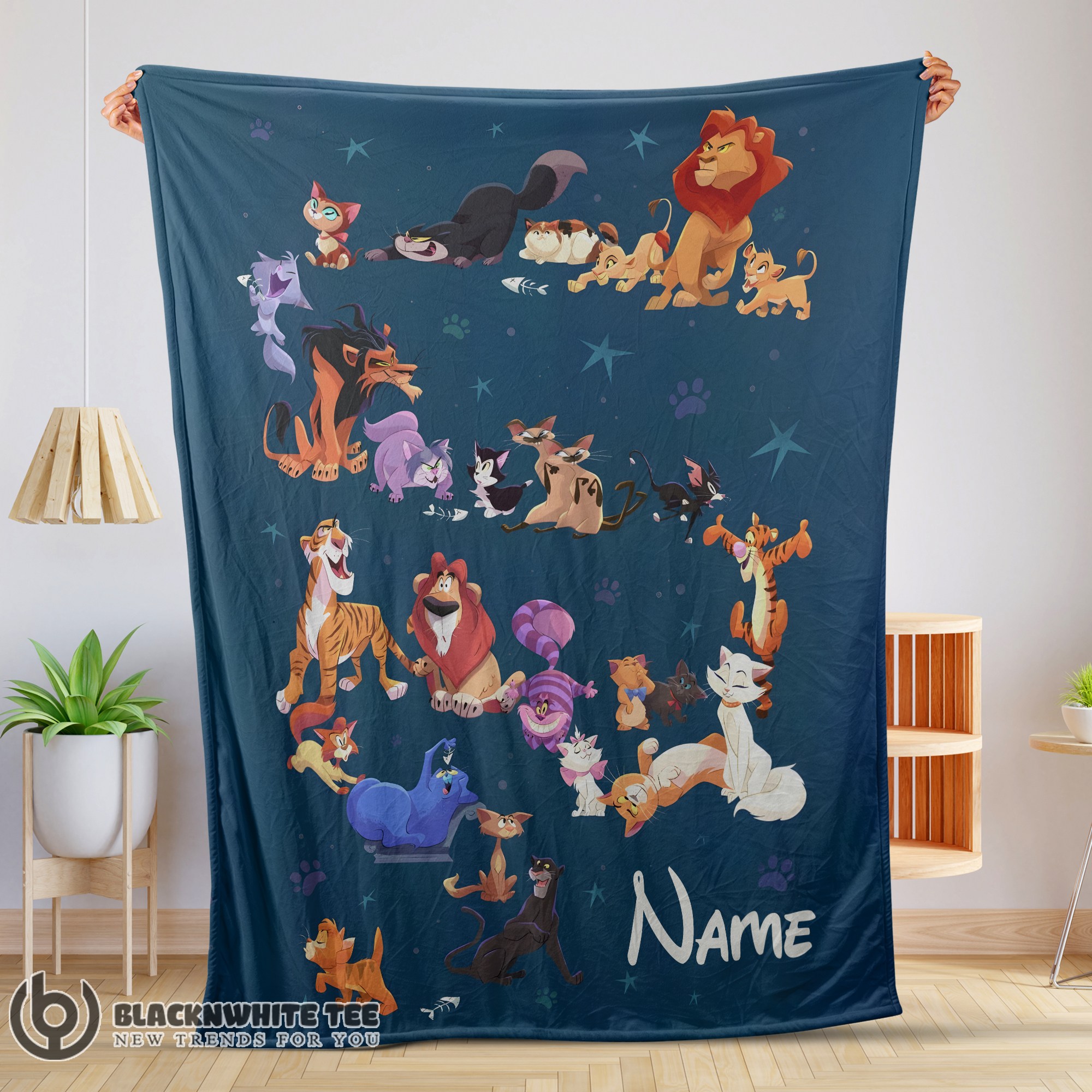 Perfect Good Disney Cartoon All Cats Character Blanket Fleece Customized Blanket