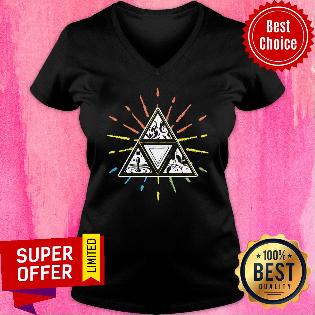 Funny Legend Of Zelda Triforce Multi Shirt - Image 2