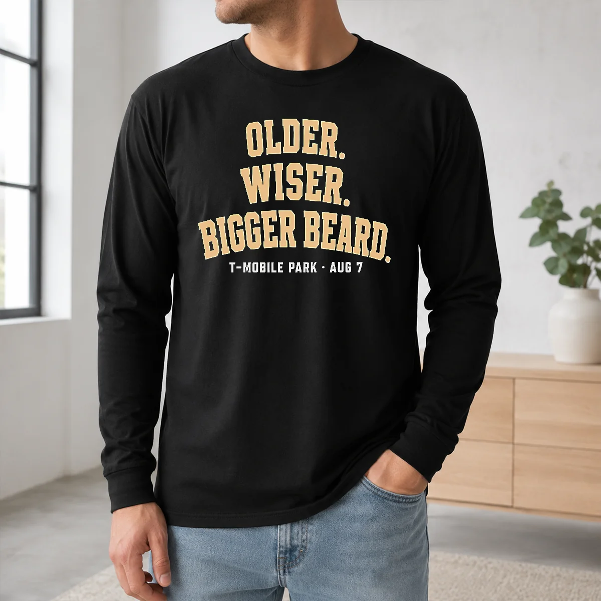 Pretty Older Wiser Bigger Beard T Mobile Park Aug 7 Shirt - Image 5