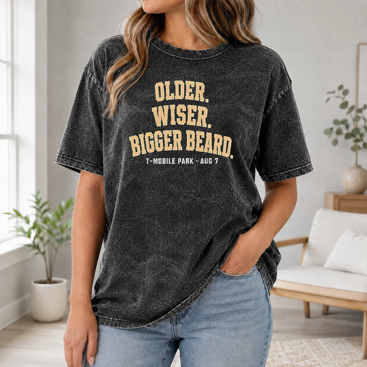 Pretty Older Wiser Bigger Beard T Mobile Park Aug 7 Shirt - Image 8