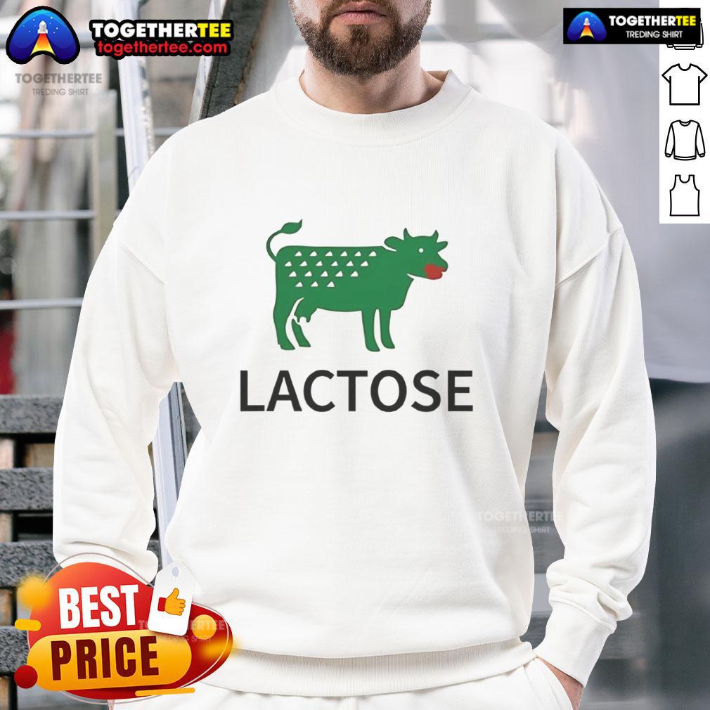 Top Lactose Cow Parody Logo T-Shirt - Image 5