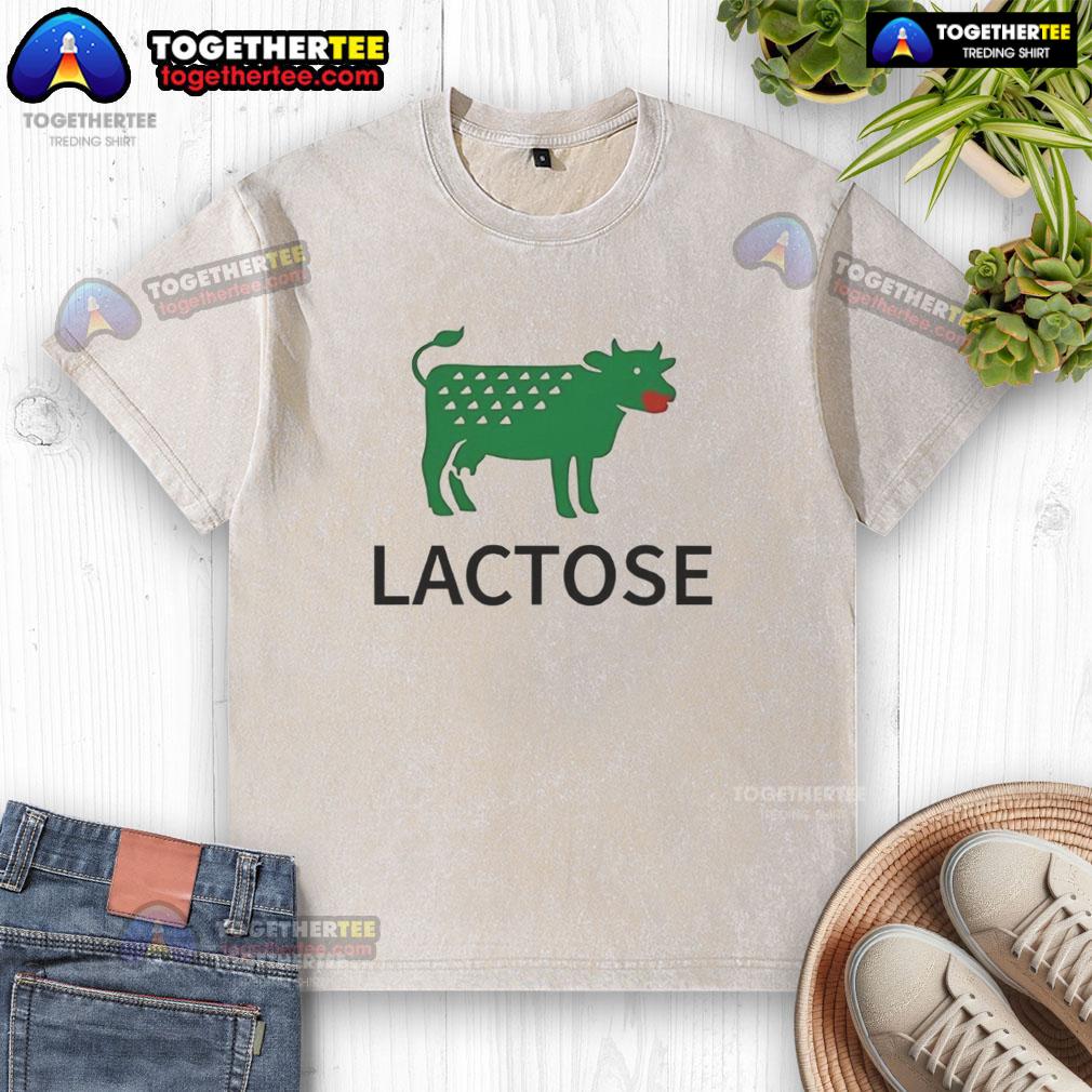 Top Lactose Cow Parody Logo T-Shirt - Image 6
