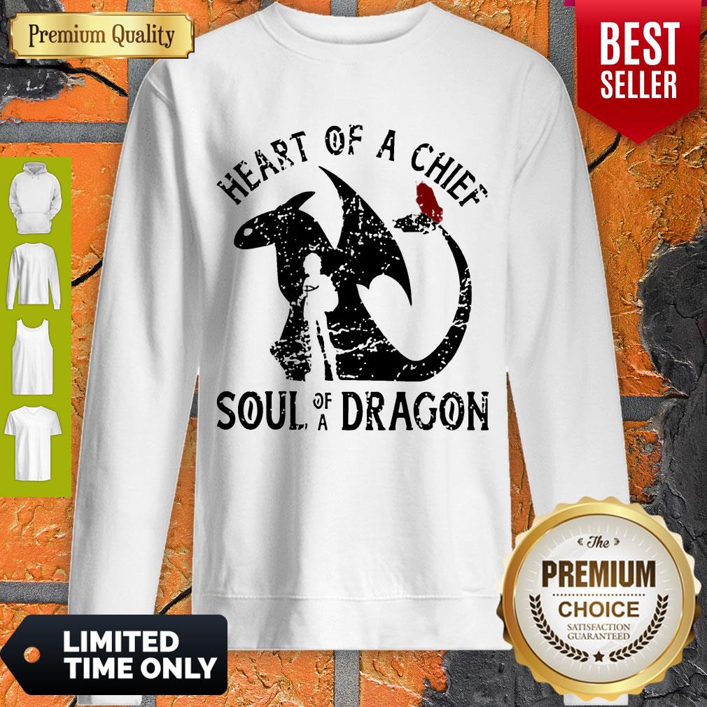 HOT HEART OF A CHIEF SOUL OF A DRAGON SHIRT - Image 3