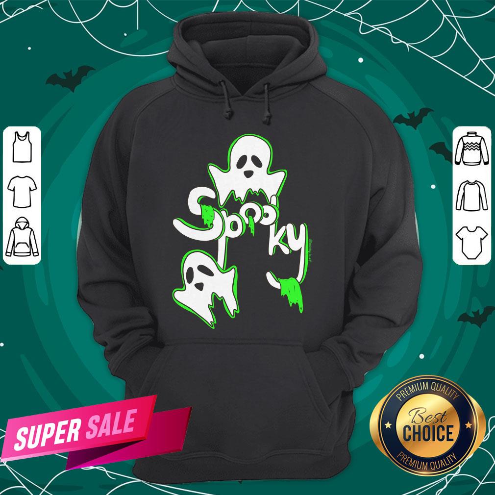 Awesome Spooky Ghosts With Green Slime T-Shirt - Image 5