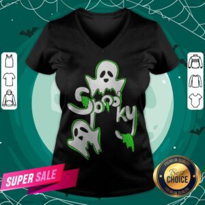 Alternative view of Awesome Spooky Ghosts With Green Slime T-Shirt