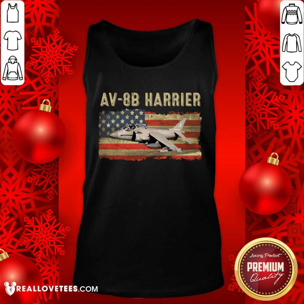 Av 8B Harrier For Pilot And Aircraft Flying Airplanes American Flag Shirt - Image 4