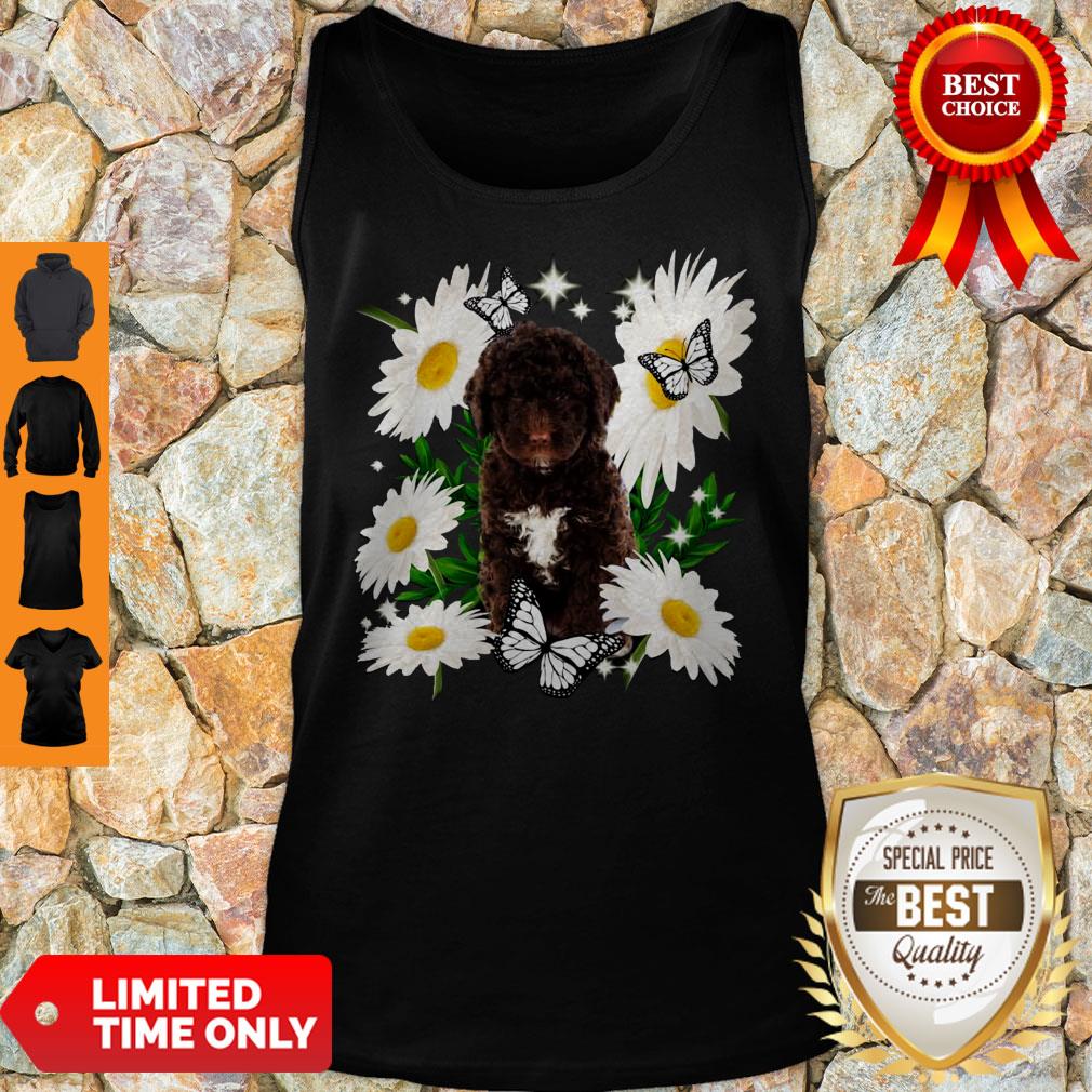 Official Spanish Water Dog Daisy Flower Classic Shirt - Image 4